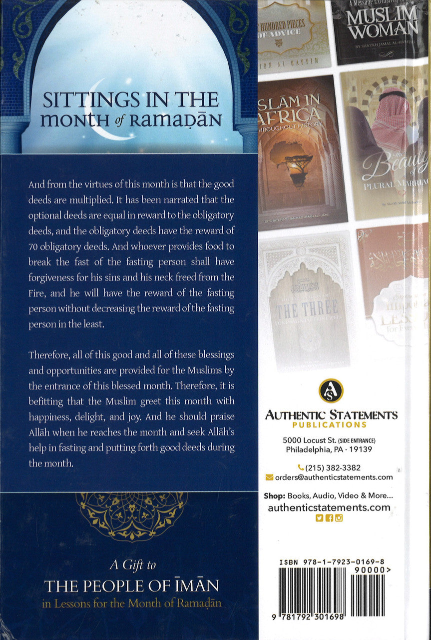 Sittings in the Month of Ramadan (2 Books in One)