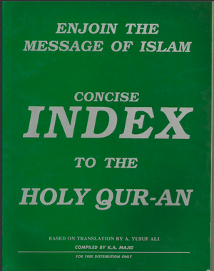 Concise Index to the Holy Quran (E-Book)