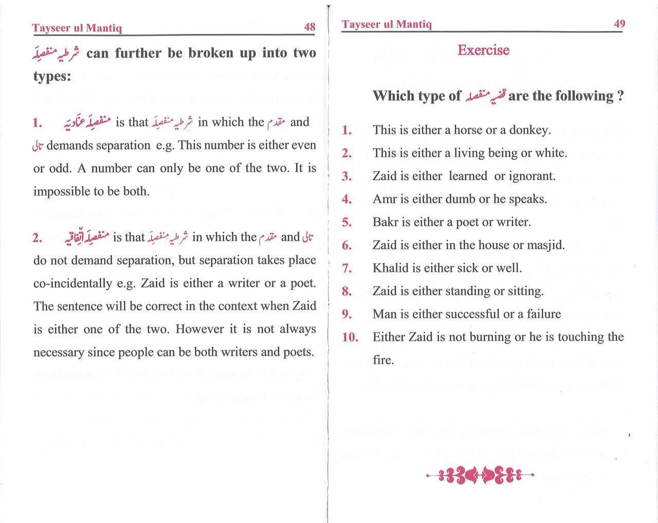 Simplified Logic - An edited translation of Tayseer ul Mantiq تیسیر المنطق