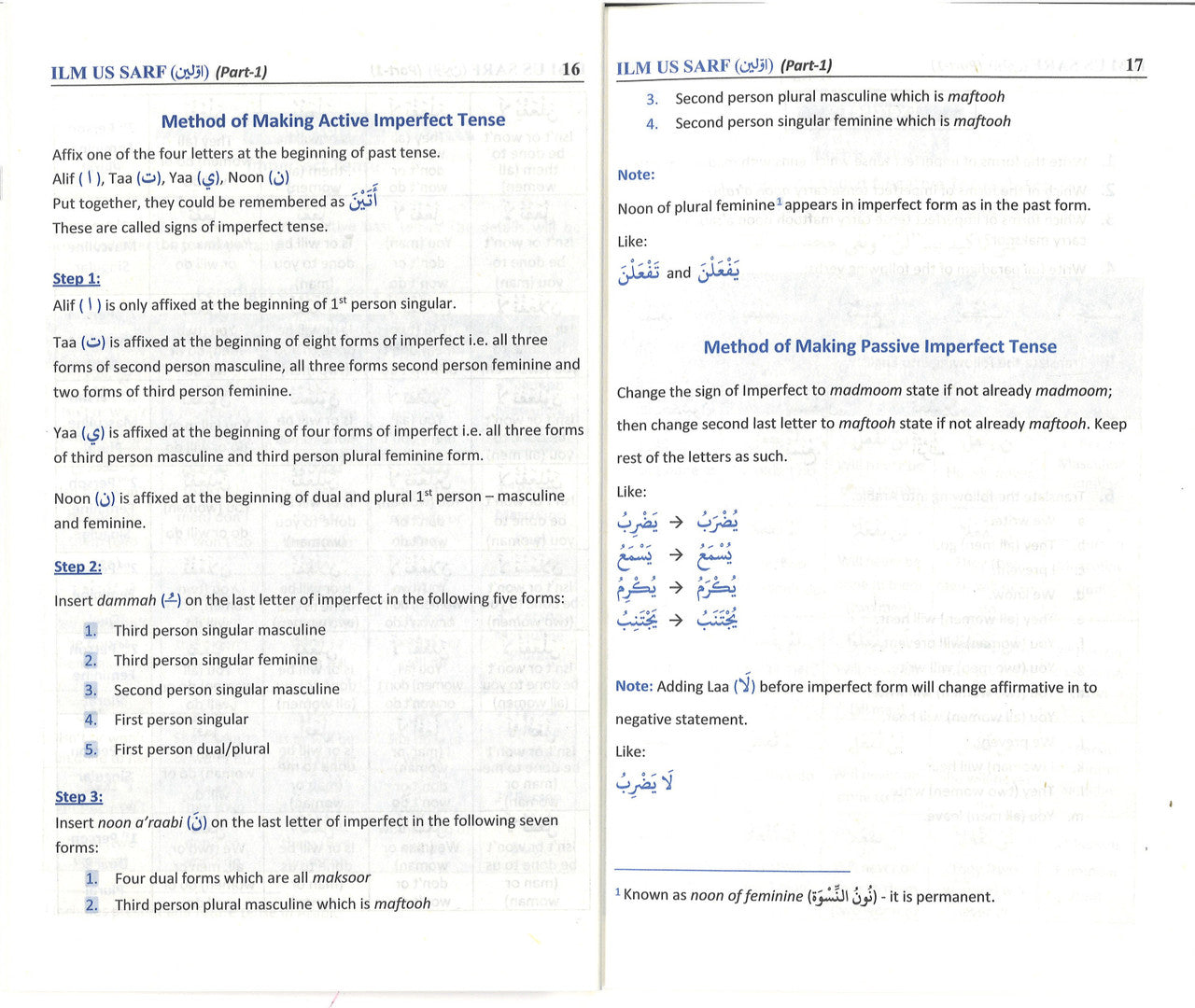 Ilm us Sarf (Part-1) English  علم الصرف اولین