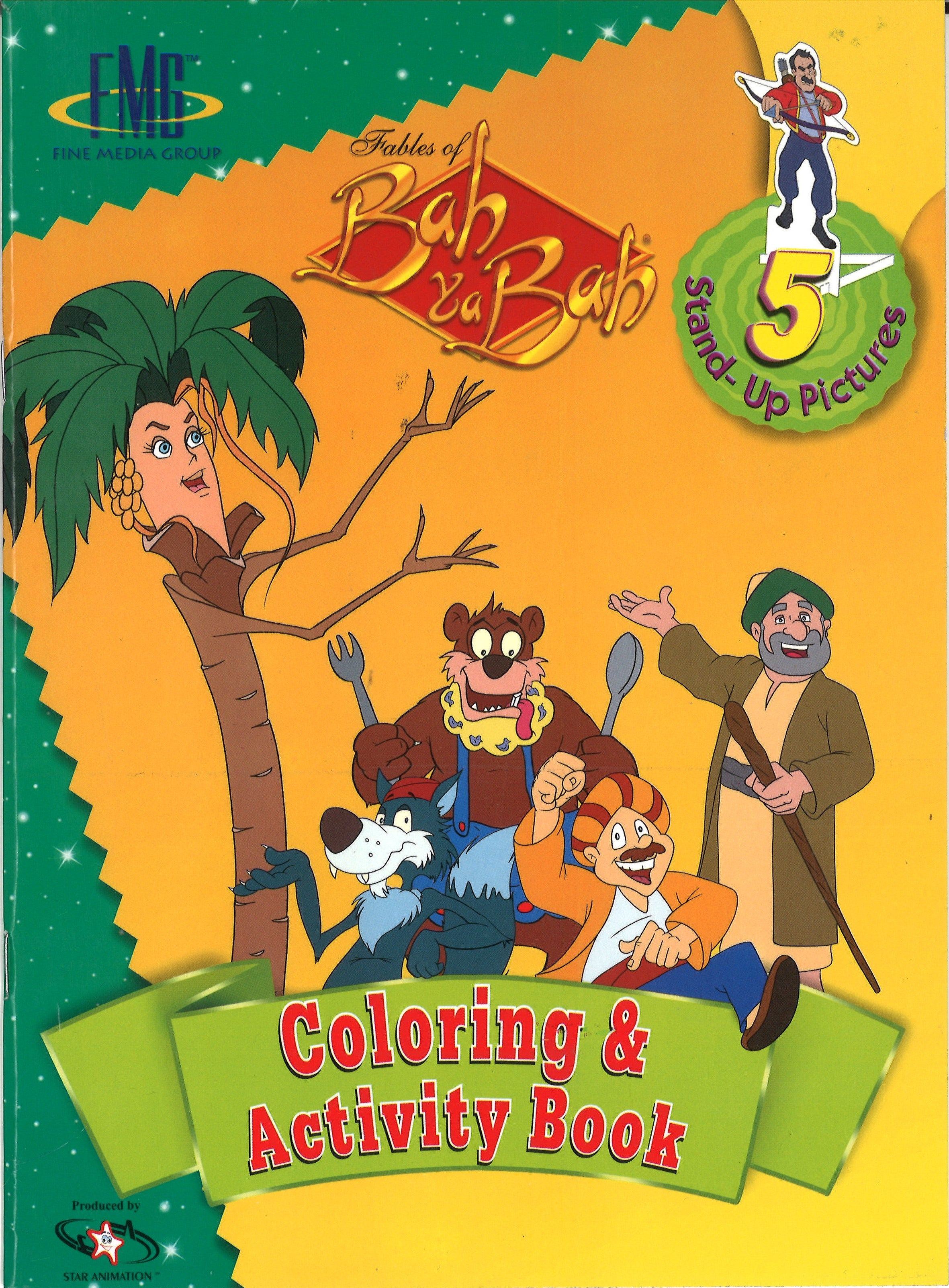 Bah ya Bah Coloring and Activity Book with Stand-up Pictures