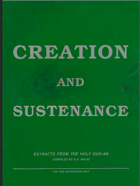 Creation and Sustenance (E-Book)