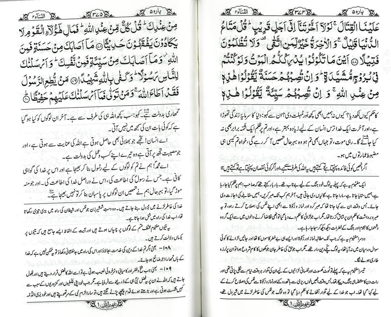 Talkhees Tafheemul Qur'an-2 Vol. Set (Urdu) Hardcover