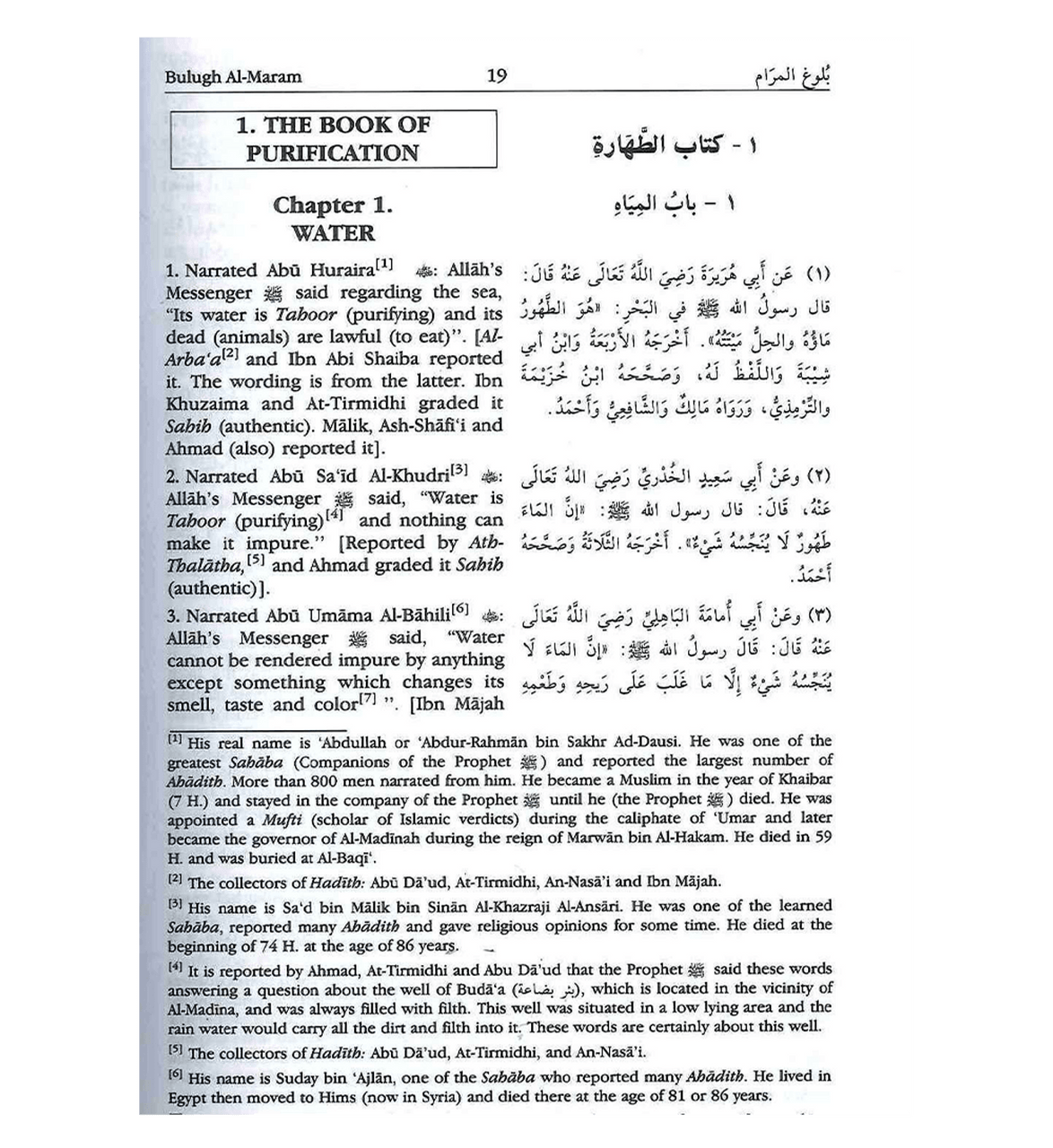 Bulugh al-Maram (Attainment of the Objective According to the Evidence of the Ordinances)