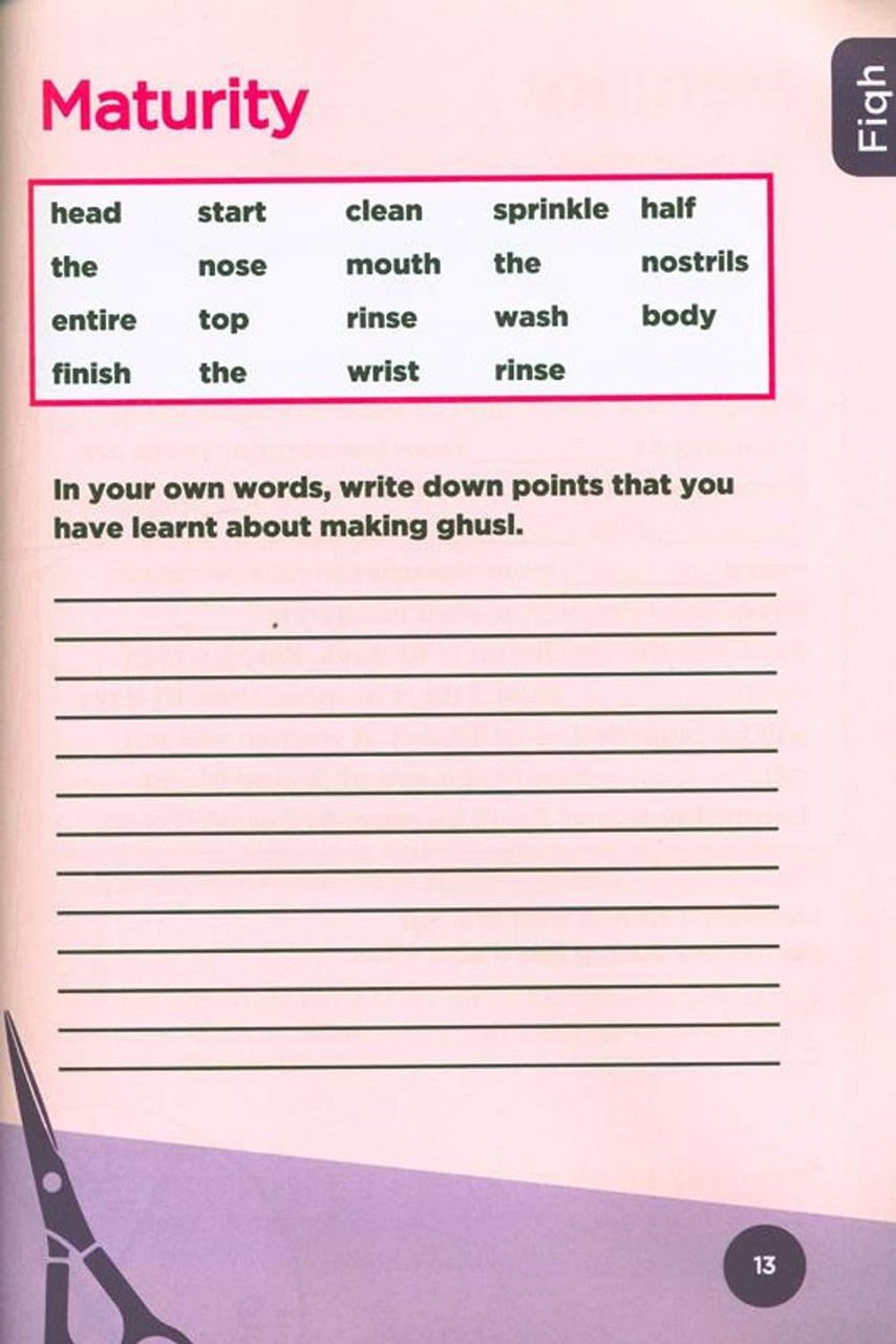 An Nasihah Grade 6 Workbook for Girls