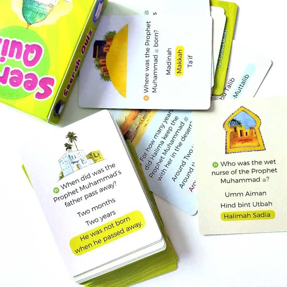 Islamic Quiz Cards - Display Box with 24 Quiz Packs on Six Different Topics