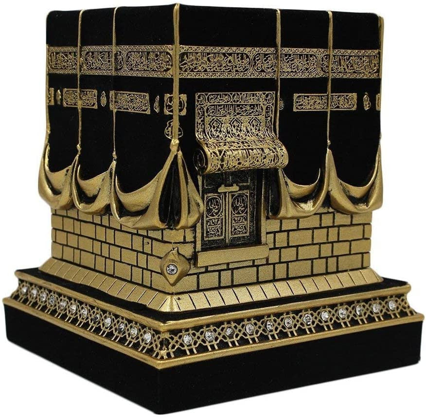 Islamic Table Decor - Kaaba Black & Gold (Big)