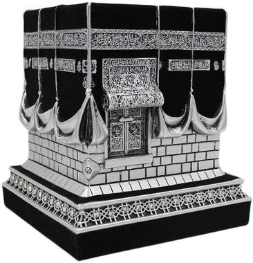 Islamic Table Decor - Kaaba Black & Silver (Big)