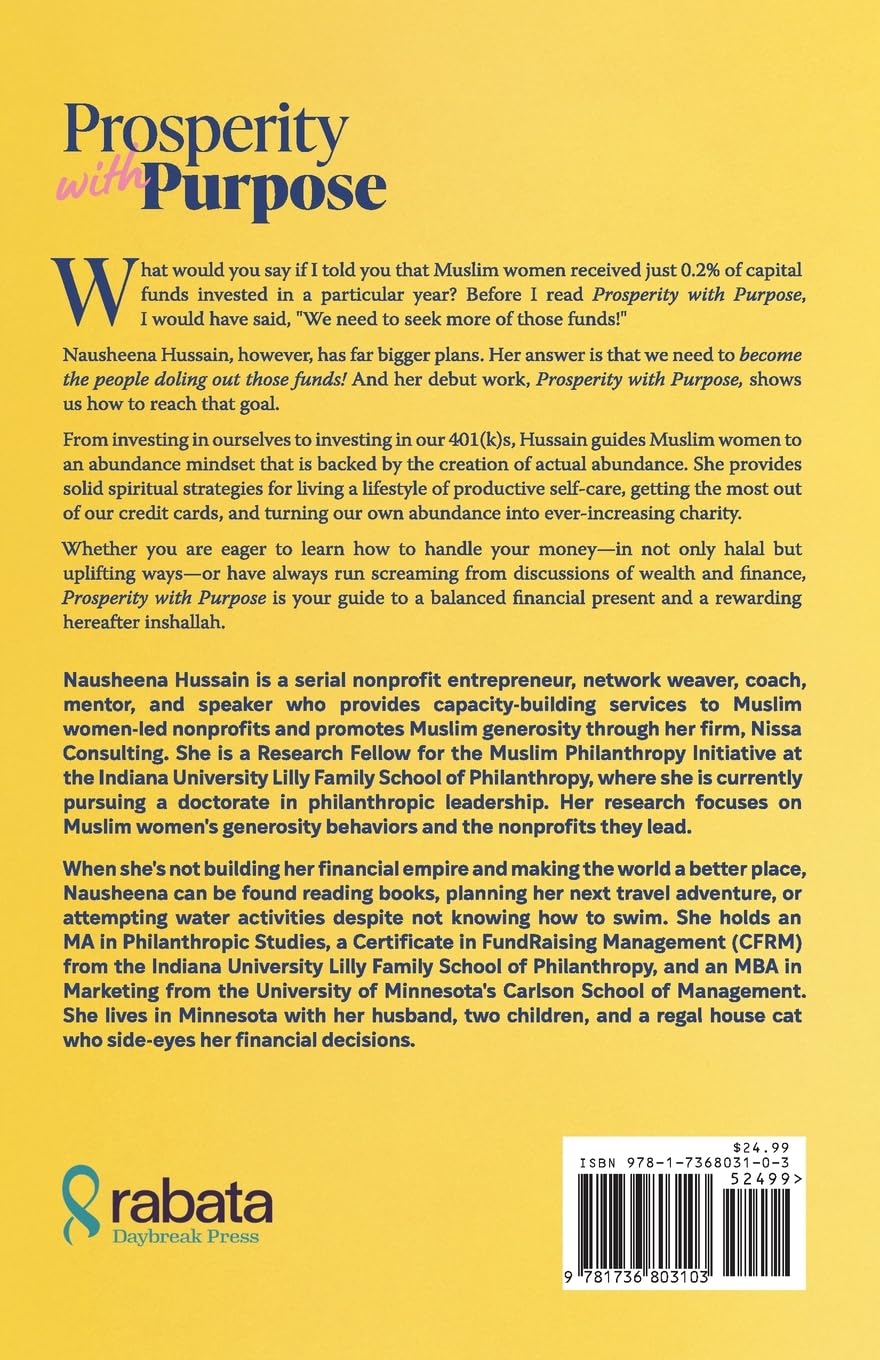 Prosperity with Purpose: A Muslim Woman's Guide to Abundance and Generosity