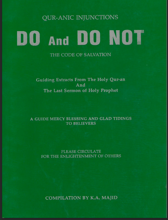 DO and DO NOT - The Code of Salvation (E-Book)