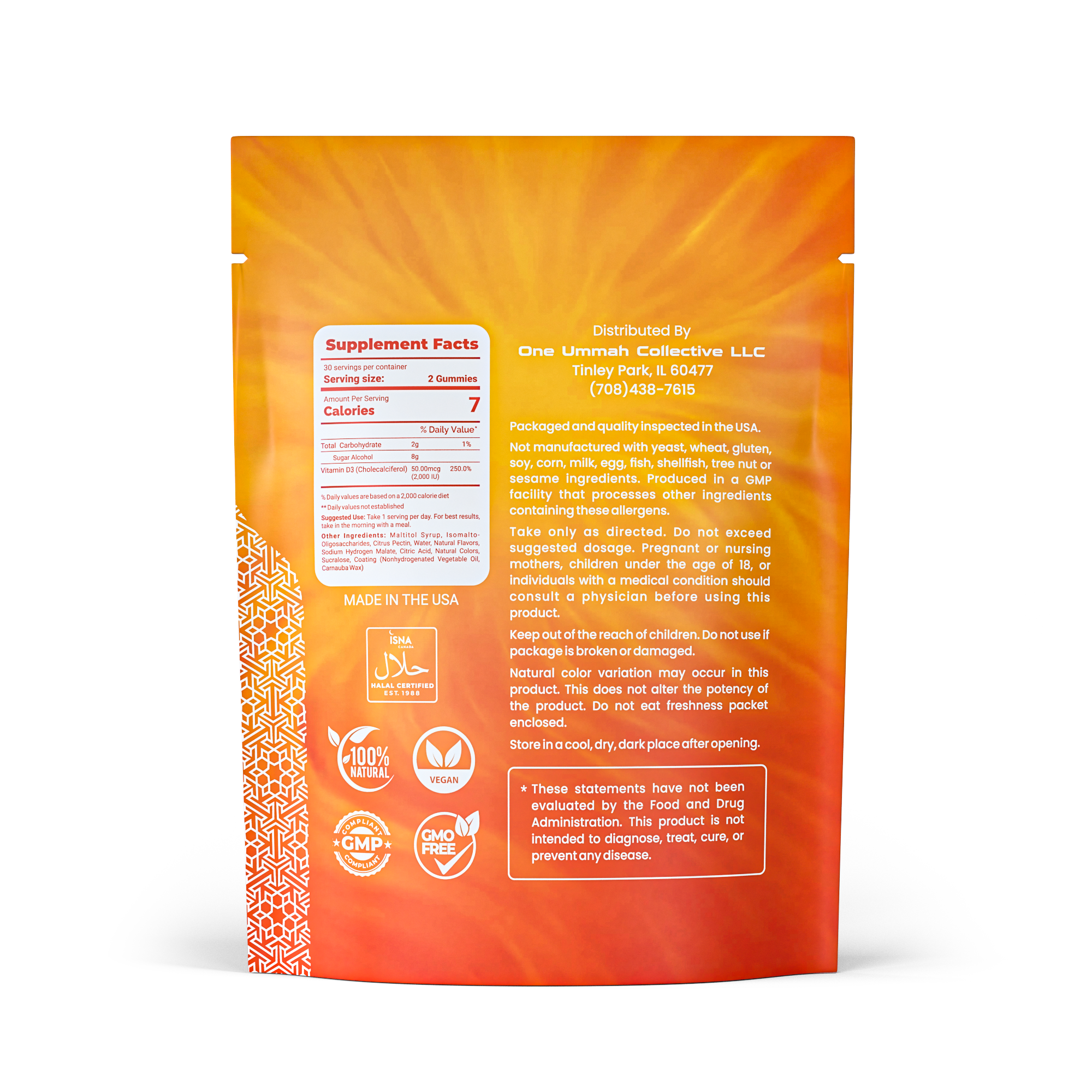 Vitamin D3 Gummies Halal Certified