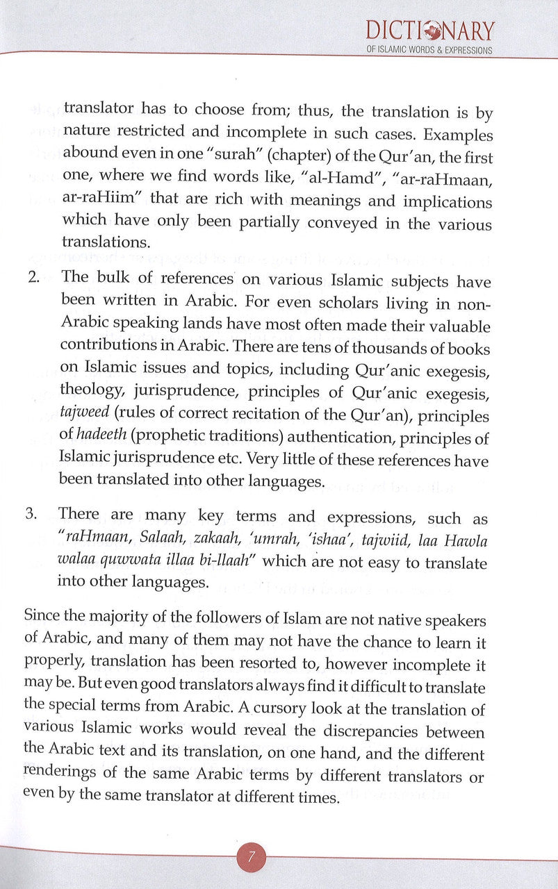 Dictionary of Islamic Words & Expressions