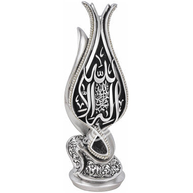 Islamic Table Decor Lale Tulip Tawhid (Silver)