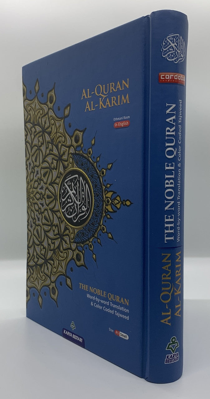 The Noble Quran Word by Word Translation and Color Coded Tajweed (Al-Quran Al Karim) English/Arabic (SMALL A5)