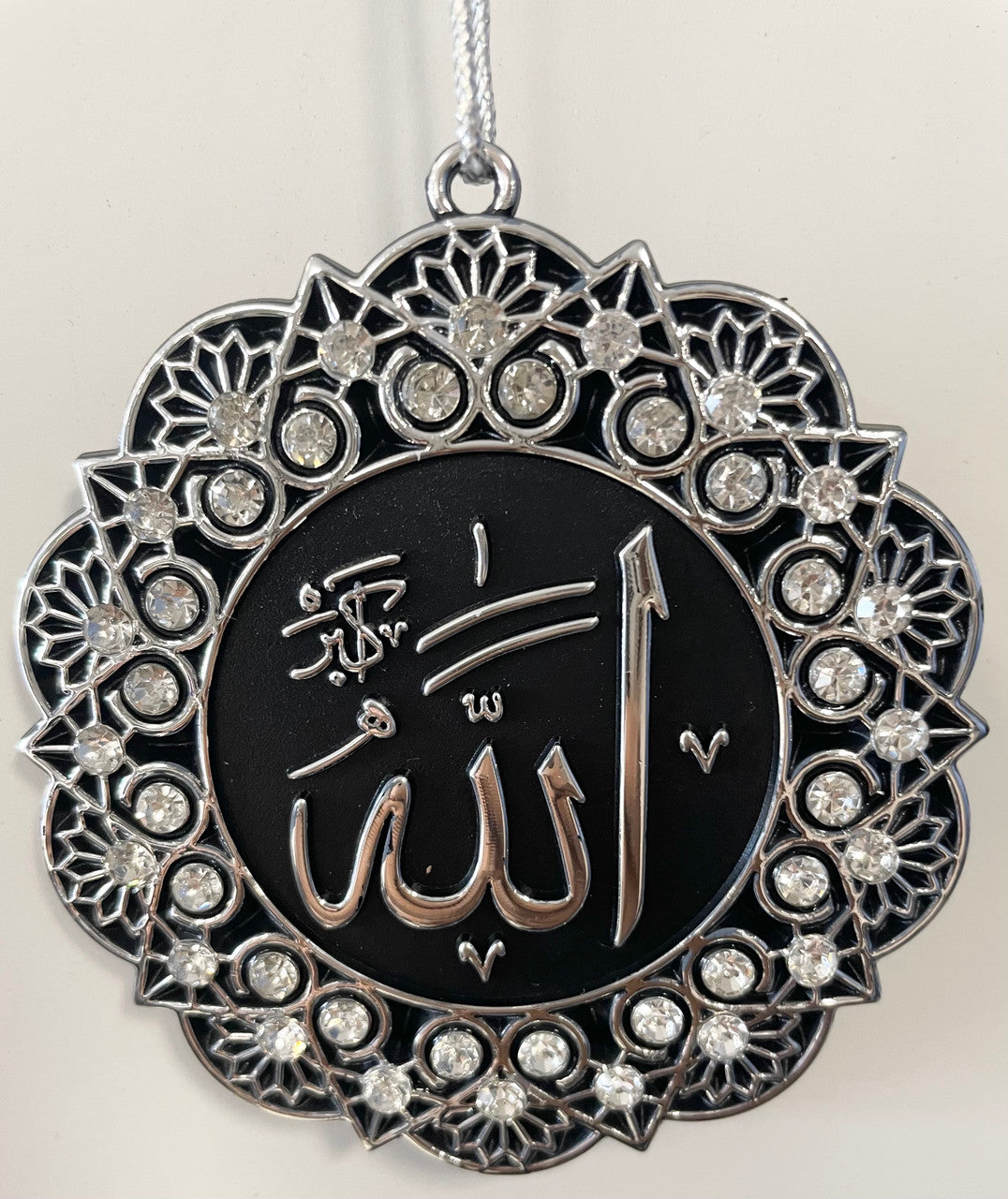 Hanging Ornament Allah/Mohammed (Crystal & Silver)