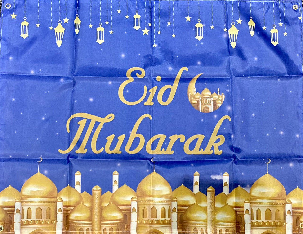 Blue Eid Banner Decoration Set