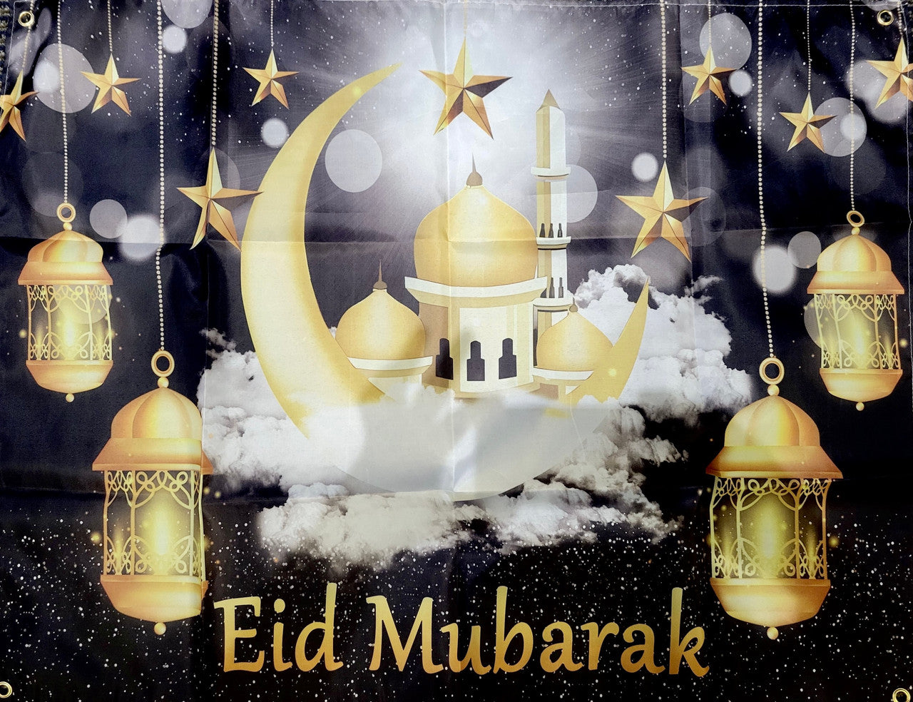 Black Eid Banner Decoration Set