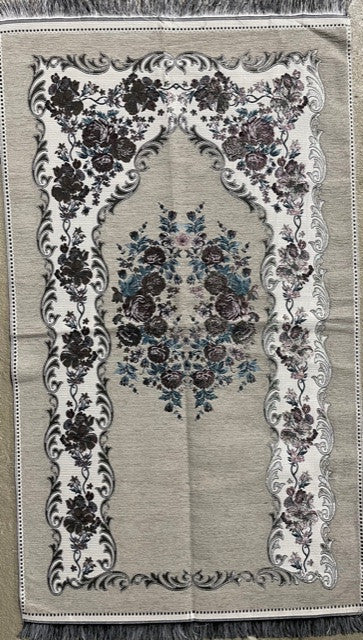 Silver Taffeta Prayer Mat