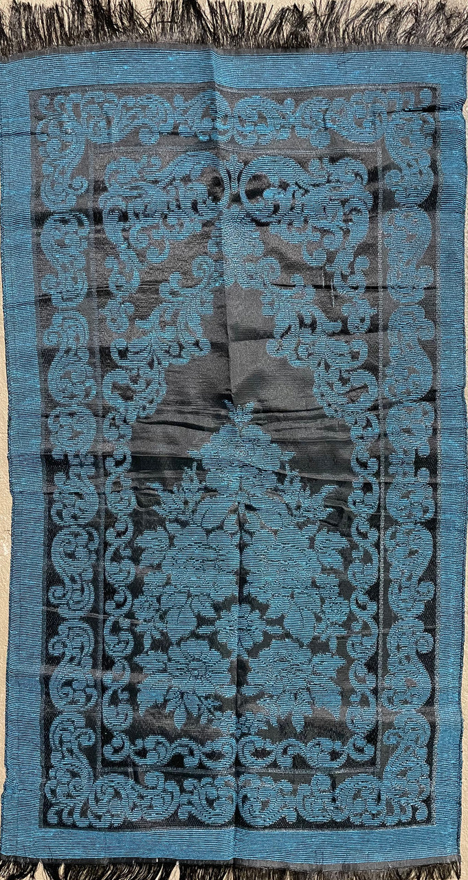 Black and Blue Turkish Prayer Mat