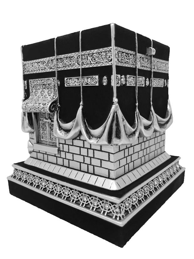 Islamic Table Décor - Kaaba Black & Silver - (Medium)