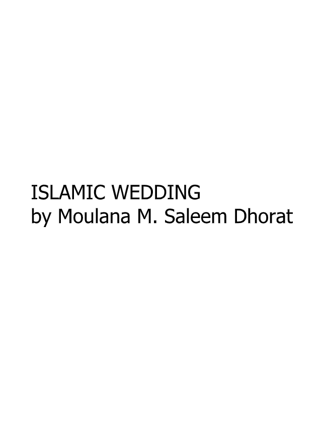 Islamic Wedding (E-Book)