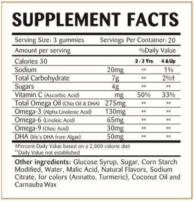 Greenfield Nutritions- Halal Omega with DHA for Adult Non-GMO - 60 Gummies