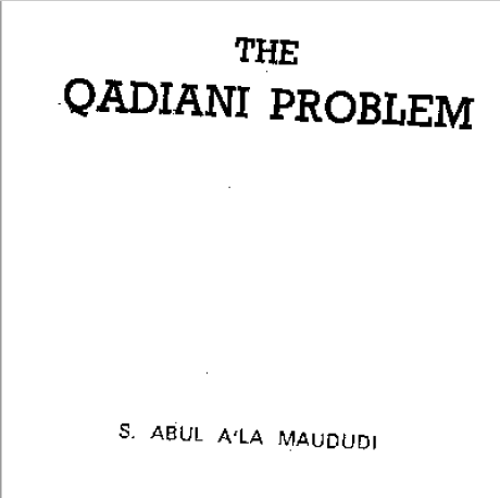 The Qadiani Problem (E-Book)