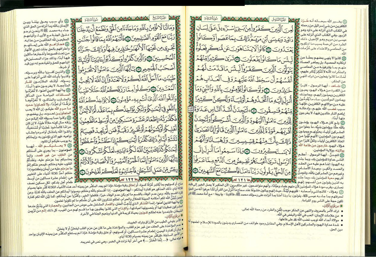 Saudi Mushaf Mukhtasar Tafseeer Al Quran Kareem Othmani 15 line المختصر في تفسير القران الكريم