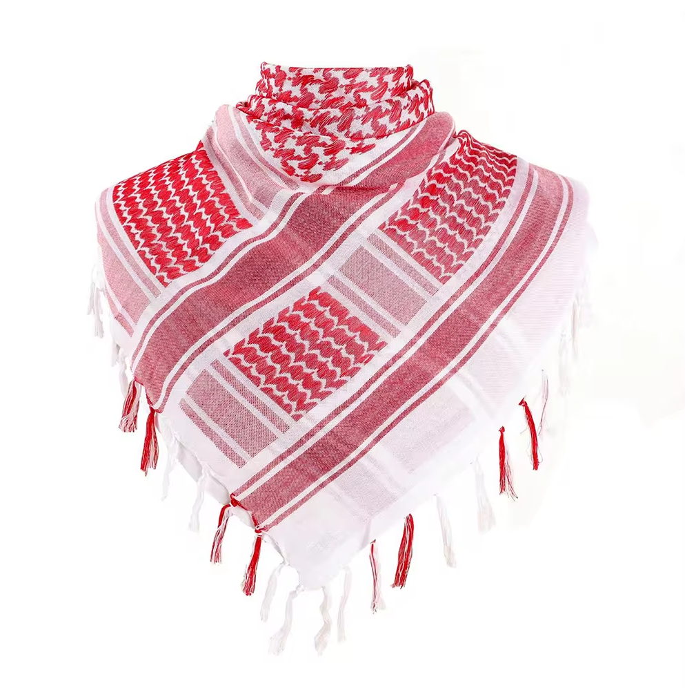 Palestine Scarf Arab Kuffiyeh - Red