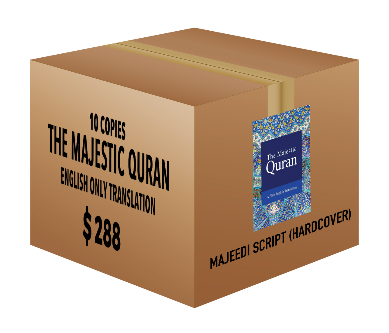 The Majestic Quran - Majeedi Script with English Translation(10 Copies)