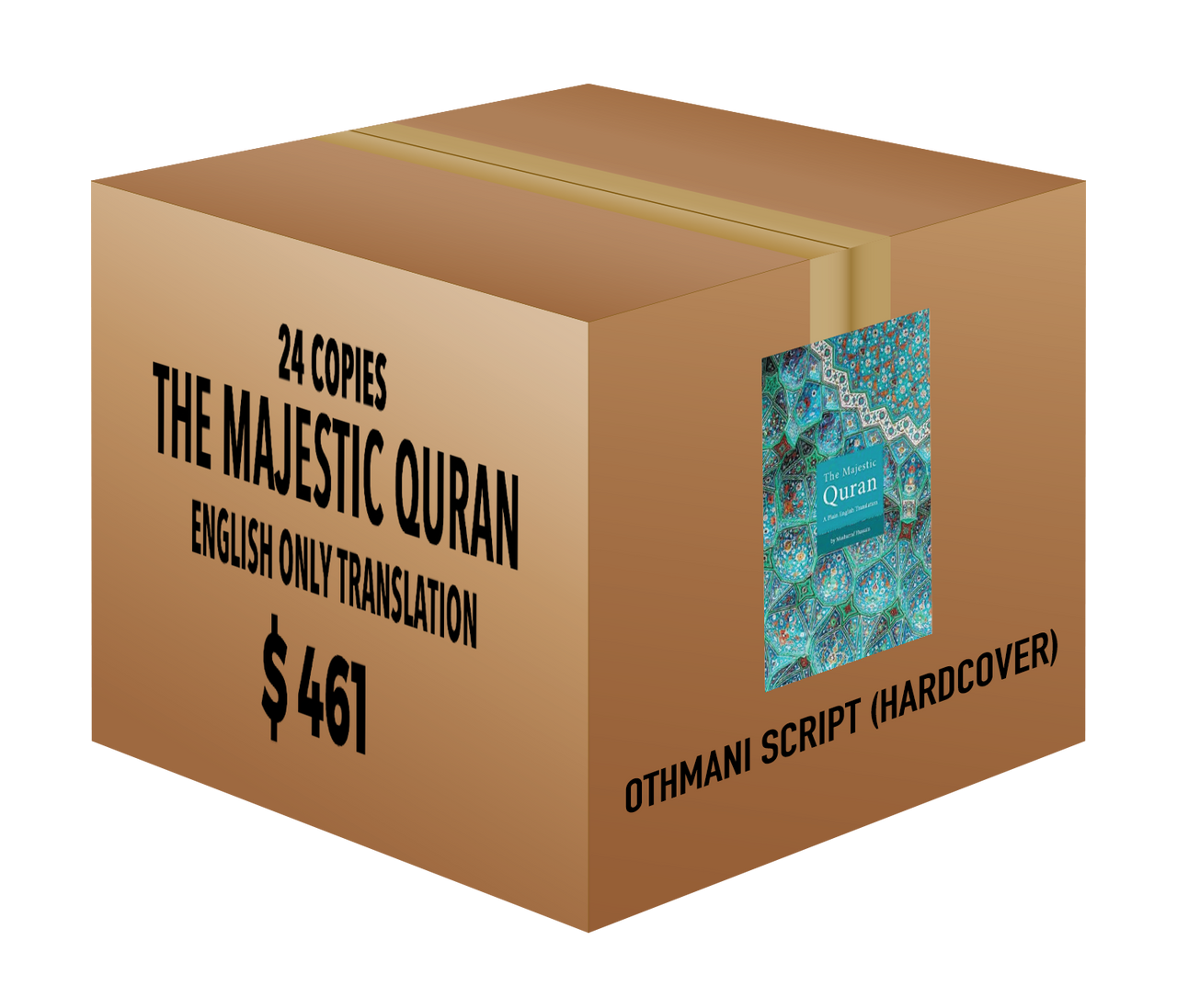 The Majestic Quran - Othmani Script with English Translation (24 copies)