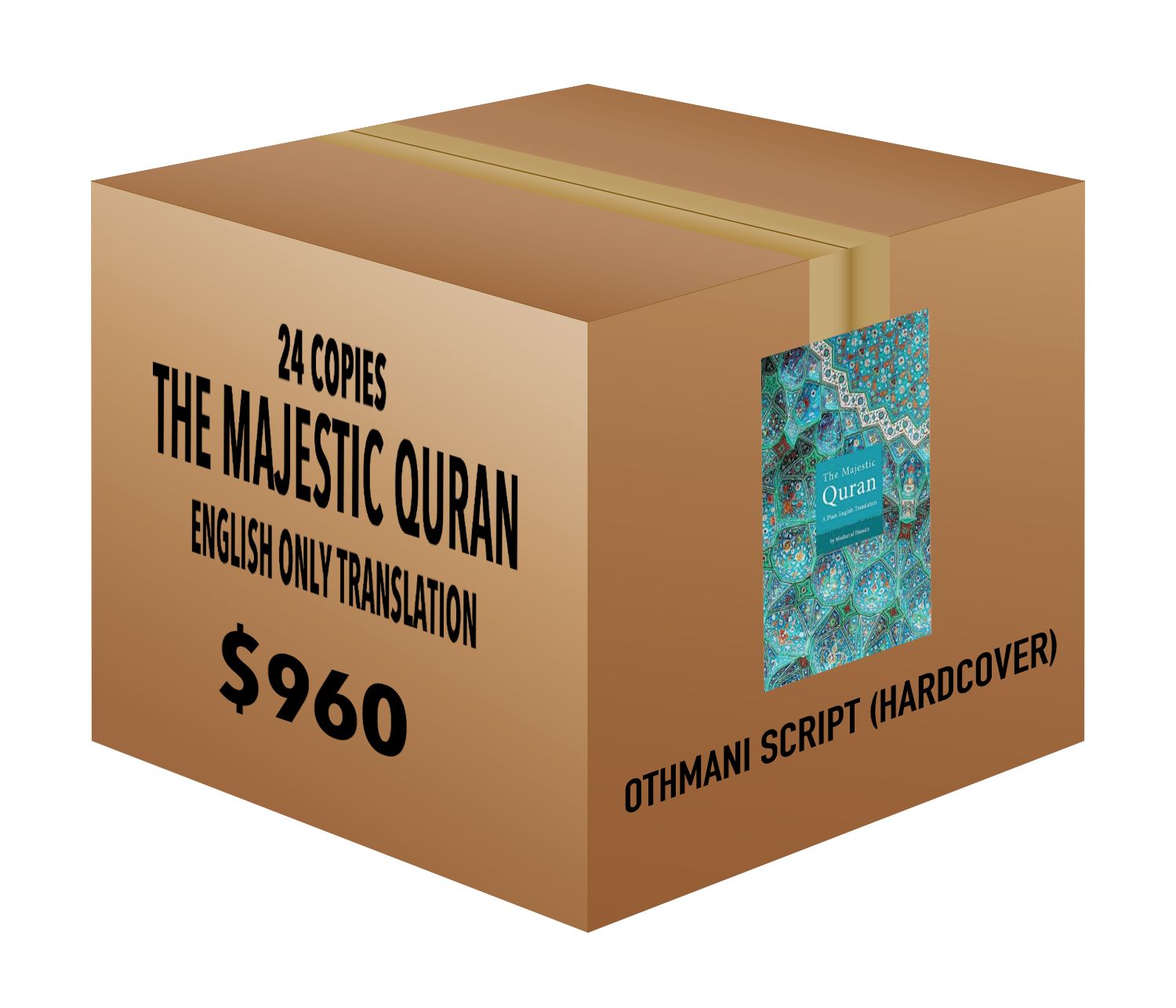 The Majestic Quran - Othmani Script with English Translation (24 copies)