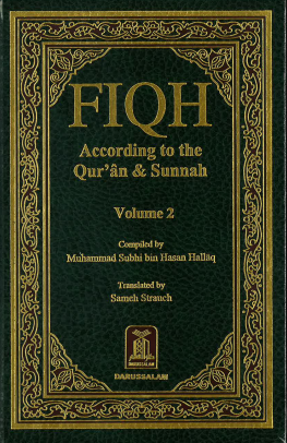 Fiqh According to the Qur'an & Sunnah (2 Vol. Set)