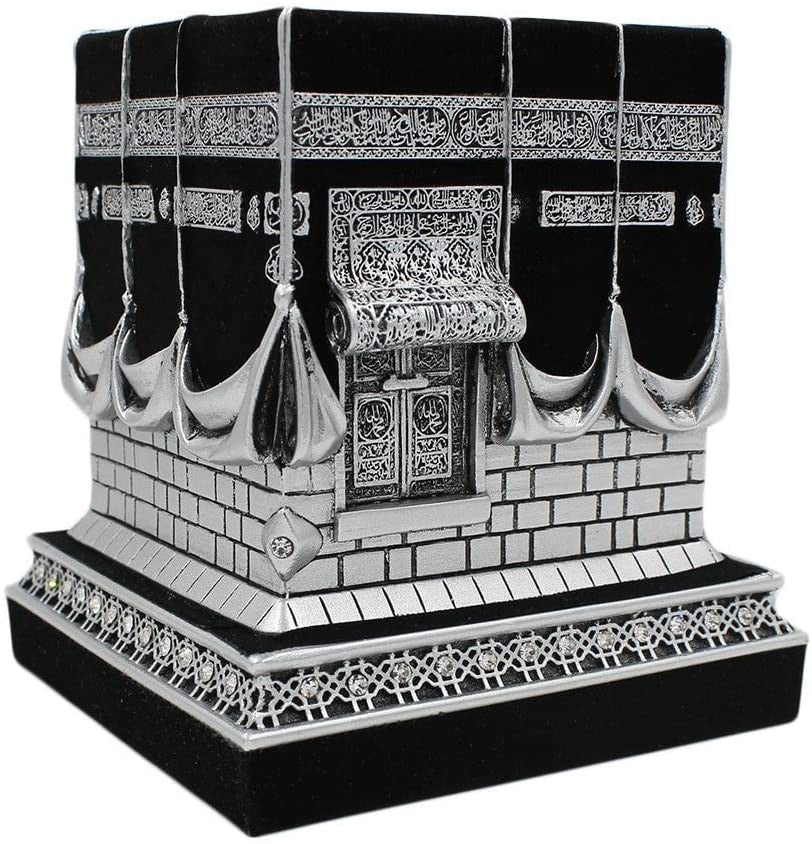 Islamic Table Décor - Kaaba Black & Silver- (Big Size)