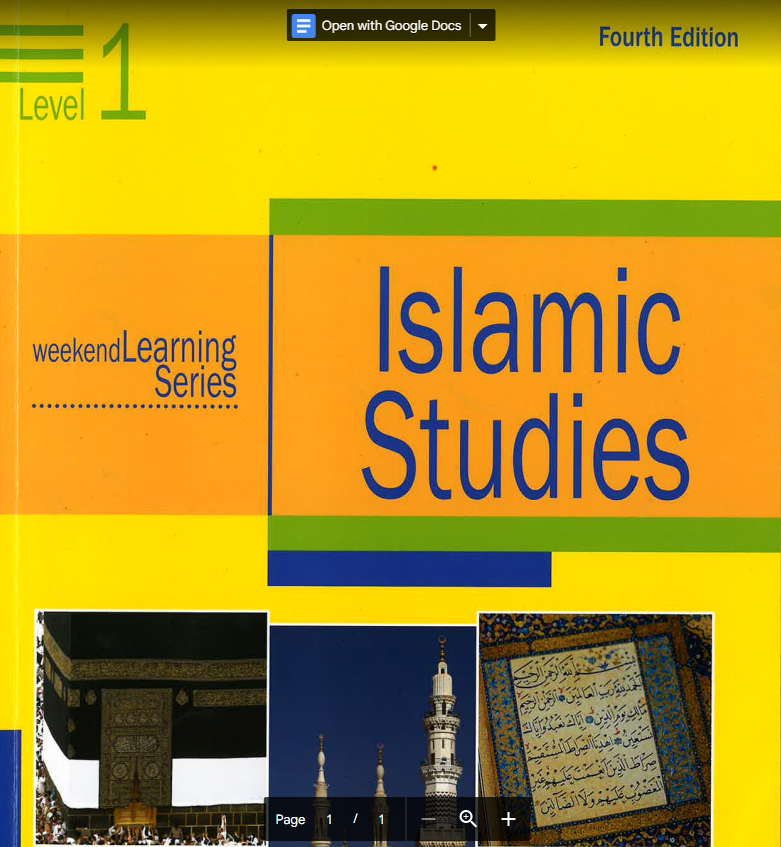 Islamic Studies Level 1: weekend Learning Series ....USED