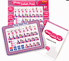 Girls iPray Salah Pad (in Pink) A Fun Way to Learn Salah