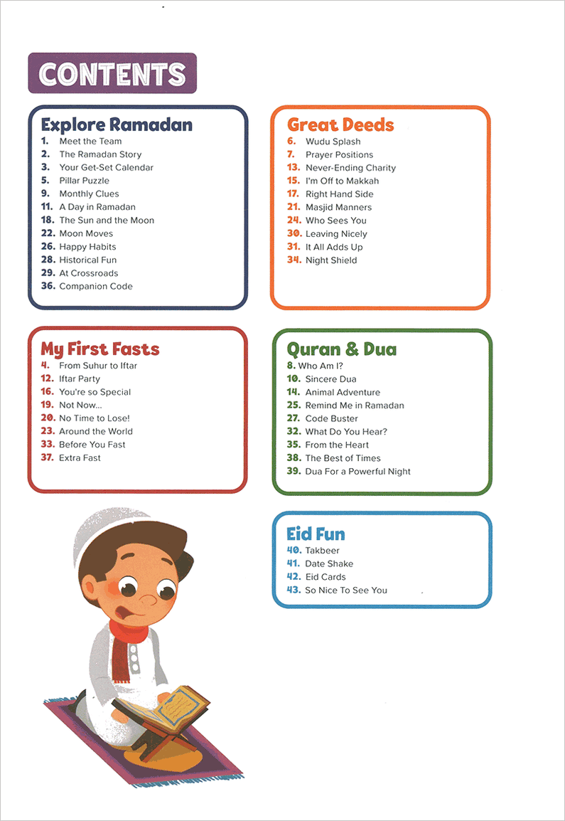 Ramadan Activity Book: 100+ Stickers (Big Kids Age 8+)