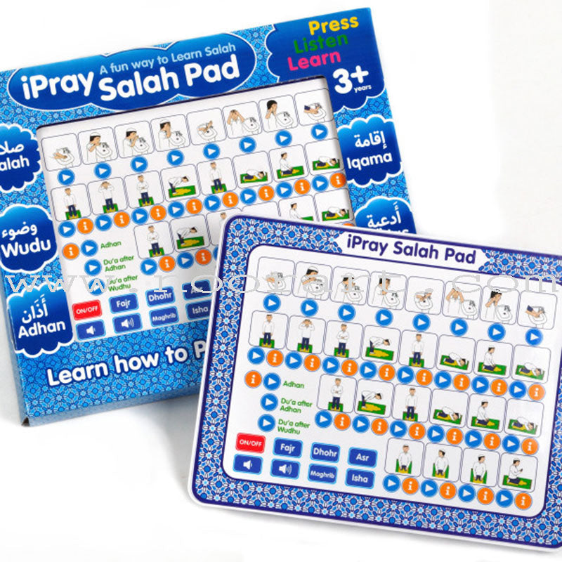 Boys iPray Salah Pad (in Blue) A Fun Way to Learn Salah