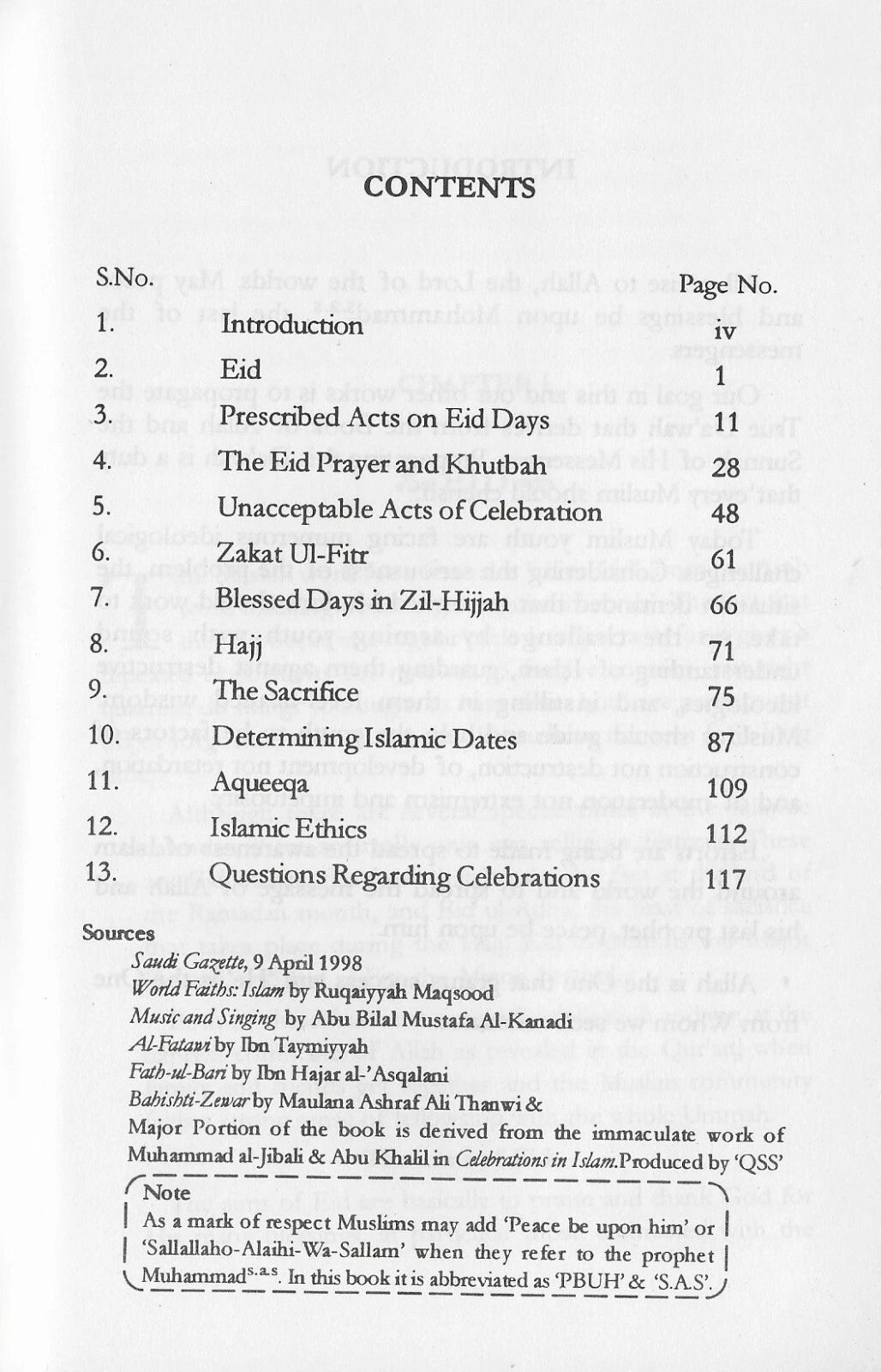 The Great Festivals in Islam