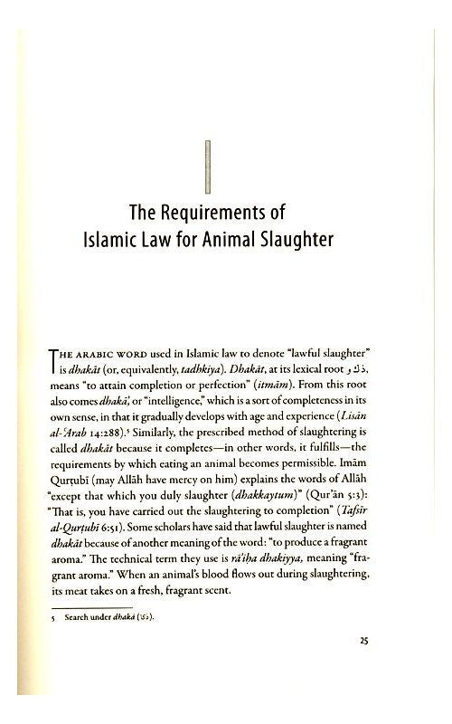 The Islamic Laws of Animal Slaughter